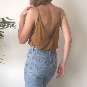 Me to We • Caramel Open Back Tank